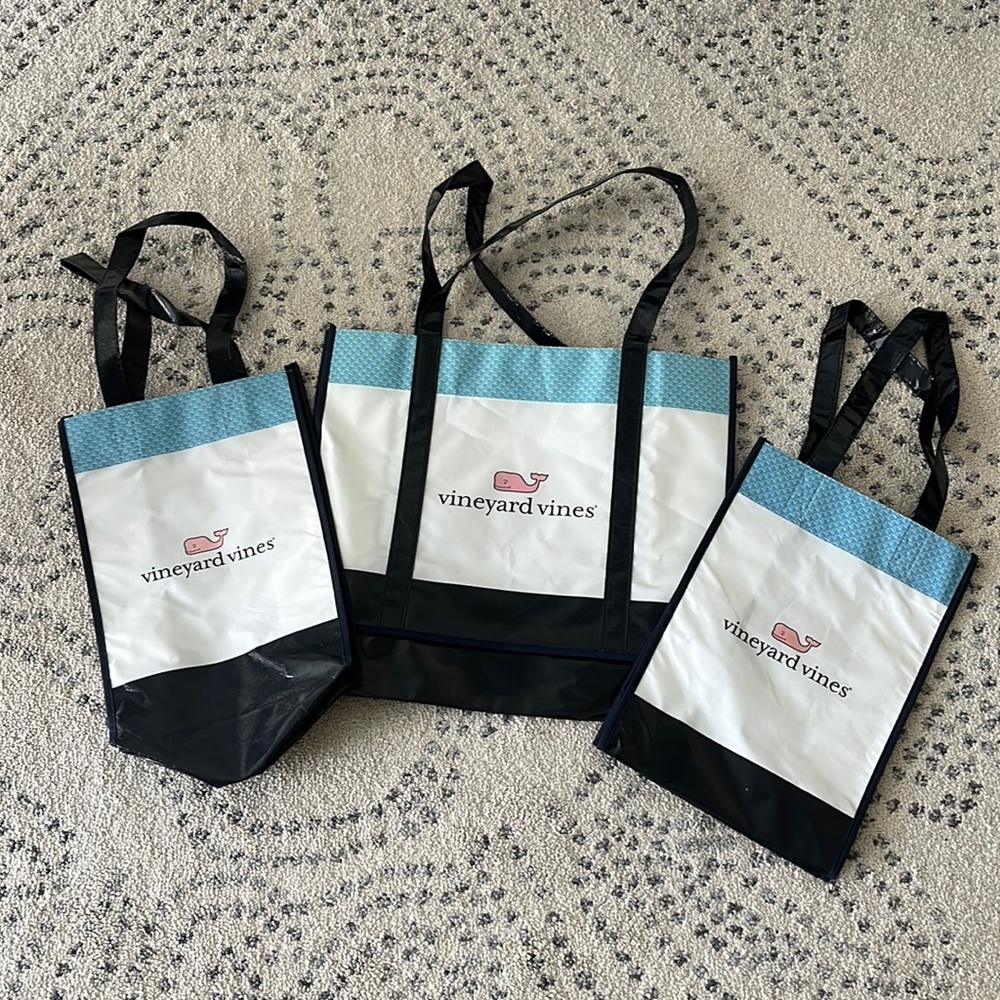 Vineyard Vines 3 Reusable Totes